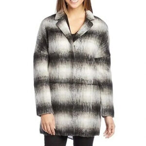 Volcom Stone Fuzzy Striped Jacket Pea Coat